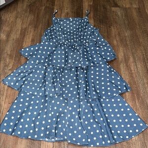 PatPat Girls Polka Dot Sun Dress size 9/10 NWT